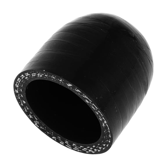 Unique Bargains 1 Pcs 30mm Length 32mm/1.26" ID Black Car Silicone Hose End Cap Silicone Reinforced Blanking Cap for Bypass Tube Universal