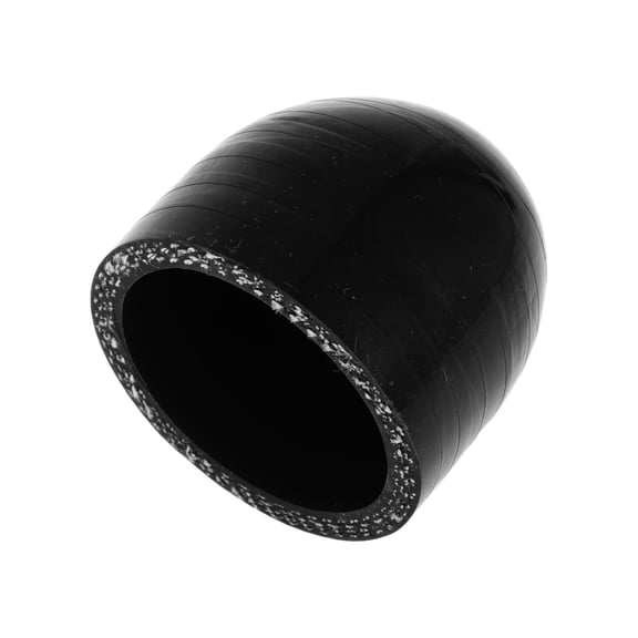 Unique Bargains 1 Pcs 30mm Length 40mm/1.57" ID Black Car Silicone Hose End Cap Silicone Reinforced Blanking Cap for Bypass Tube Universal
