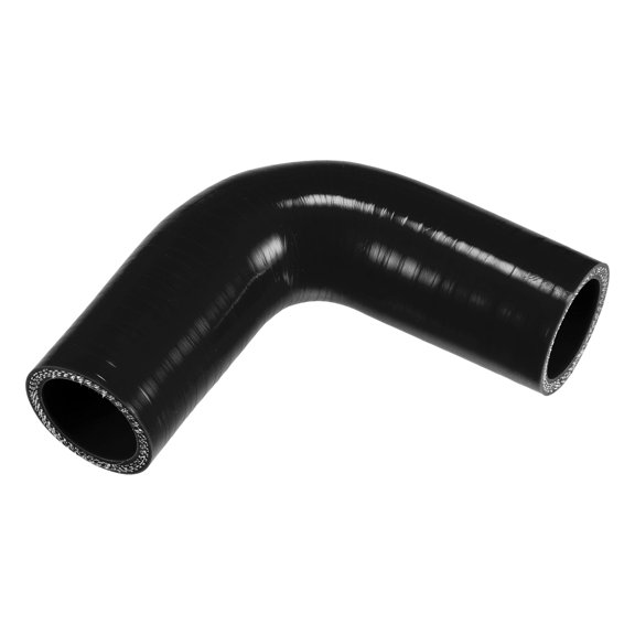 Unique Bargains 1 Pcs 32mm 1.26" ID 90mm 3.54" Length 90° Black Car Silicone Hose