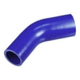 thumbnail image 1 of Unique Bargains 1 Pcs 38-45mm 1.50"-1.77" ID 90mm 3.54" Length 45° Blue Car Silicone Hose, 1 of 7