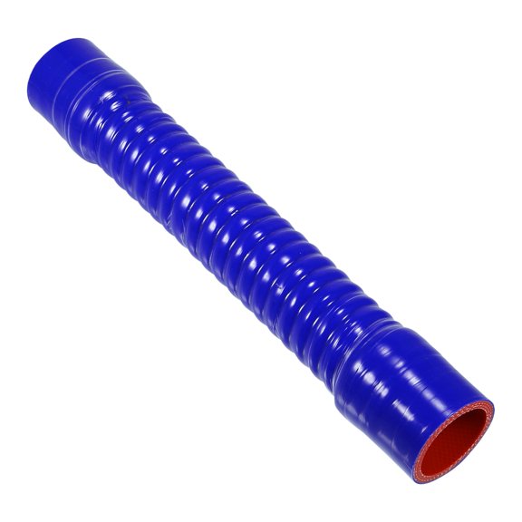 Unique Bargains 1 Pcs 38mm 1.50" ID 300mm 11.81" L 0° Blue Red Car Threaded Silicone Hose Universal