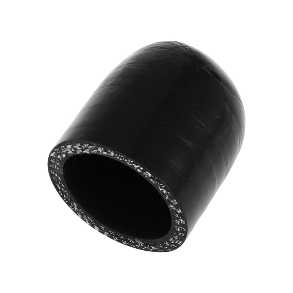 Unique Bargains 1 Pcs 40mm Length 32mm/1.26" ID Black Car Silicone Hose End Cap Silicone Reinforced Blanking Cap for Bypass Tube Universal