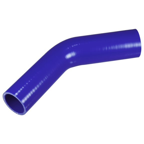 Unique Bargains 1 Pcs 45-51mm 1.77"-2.01" ID 150mm 5.91" Length 45° Blue Car Silicone Hose