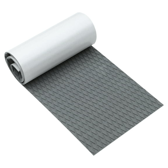 Unique Bargains 1 Pcs 47.24"x11.81" EVA Faux Teak Decking Sheet Mat for Boat Yacht Marine Deck Pad RV Car Trunk Gray