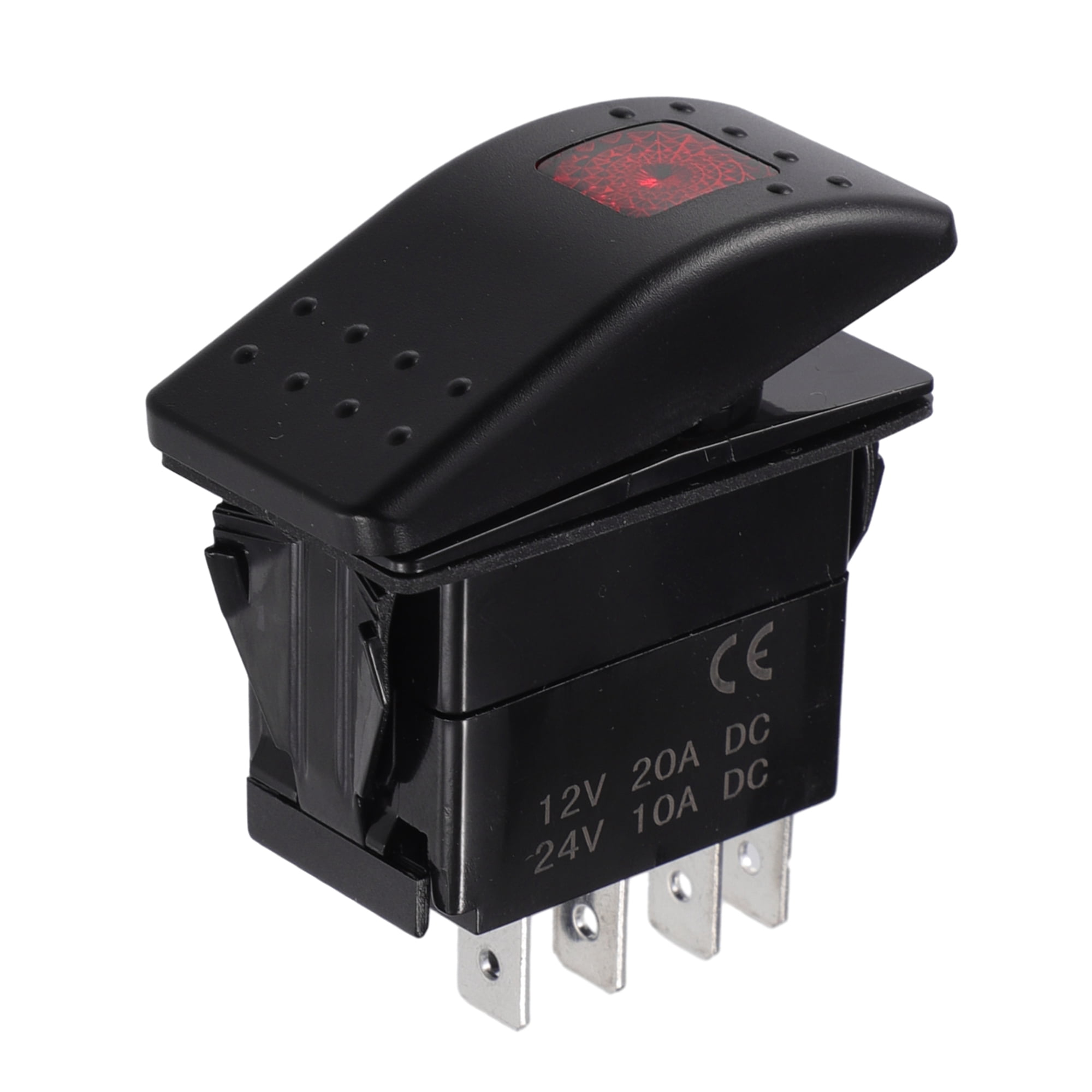 Unique Bargains 1 Pcs 5 Pins Generator Rocker Start Stop Switch Button ...