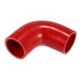 thumbnail image 1 of Unique Bargains 1 Pcs 54mm 2.13" ID 90mm 3.54" Length 90 Degrees Red Car Silicone Hose Coolant Hose Universal, 1 of 7