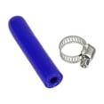 thumbnail image 1 of Unique Bargains 1 Pcs 60mm L 6mm/0.24" ID Blue Silicone Rubber Hose End Cap w/ Clamp Silicone Reinforced Blanking Cap, 1 of 7
