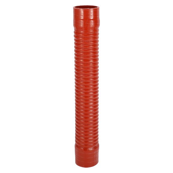 Unique Bargains 1 Pcs 68mm 2.68" ID 500mm 19.69" Length 0° Red Car Threaded Silicone Hose Coolant Hose Universal