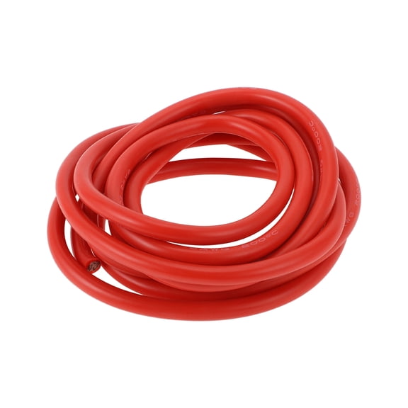 Unique Bargains 1 Pcs 6AWG Universal Ground Wire Car Radio, Automotive, Car Speakers Power Wire Fully Insulated& Soft Touch Jacket TC Red 10FT