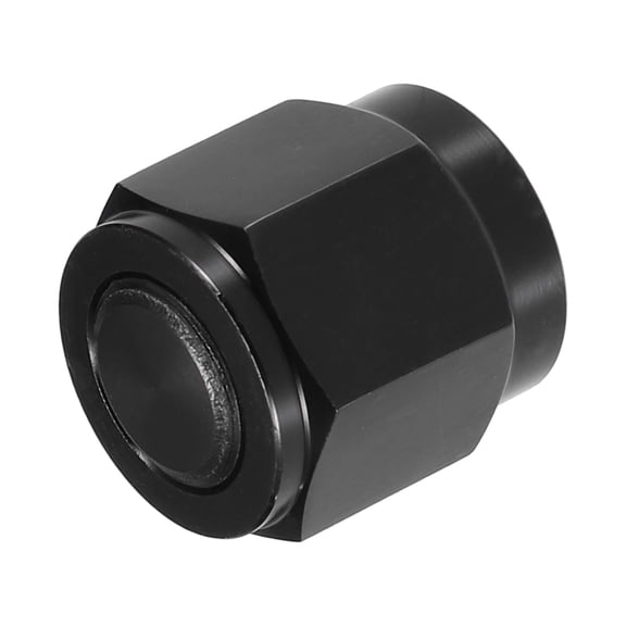 Unique Bargains 1 Pcs AN6 Universal Female Flare Cap Port Plug Block Off Fitting Nut Adapter Black