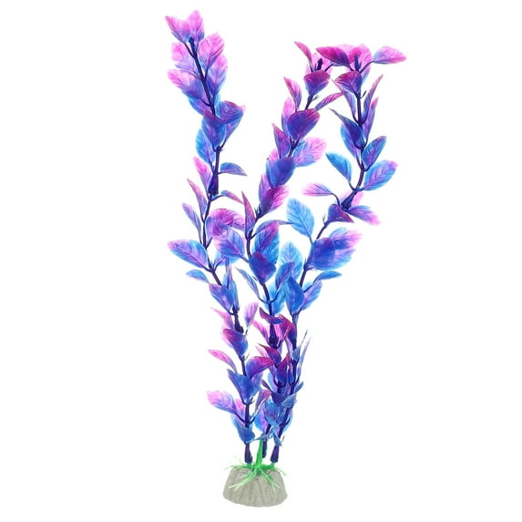 Unique Bargains 1 Pcs Aquarium Plants Decorations Artificial Aquatic Plant Purple