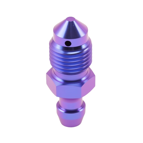 Unique Bargains 1 Pcs Blue Purple Brake Bleeder Screws M10x1.0-29 mm Titanium Alloy Titanium Brake Bleeder Screws for Enhanced Brake System