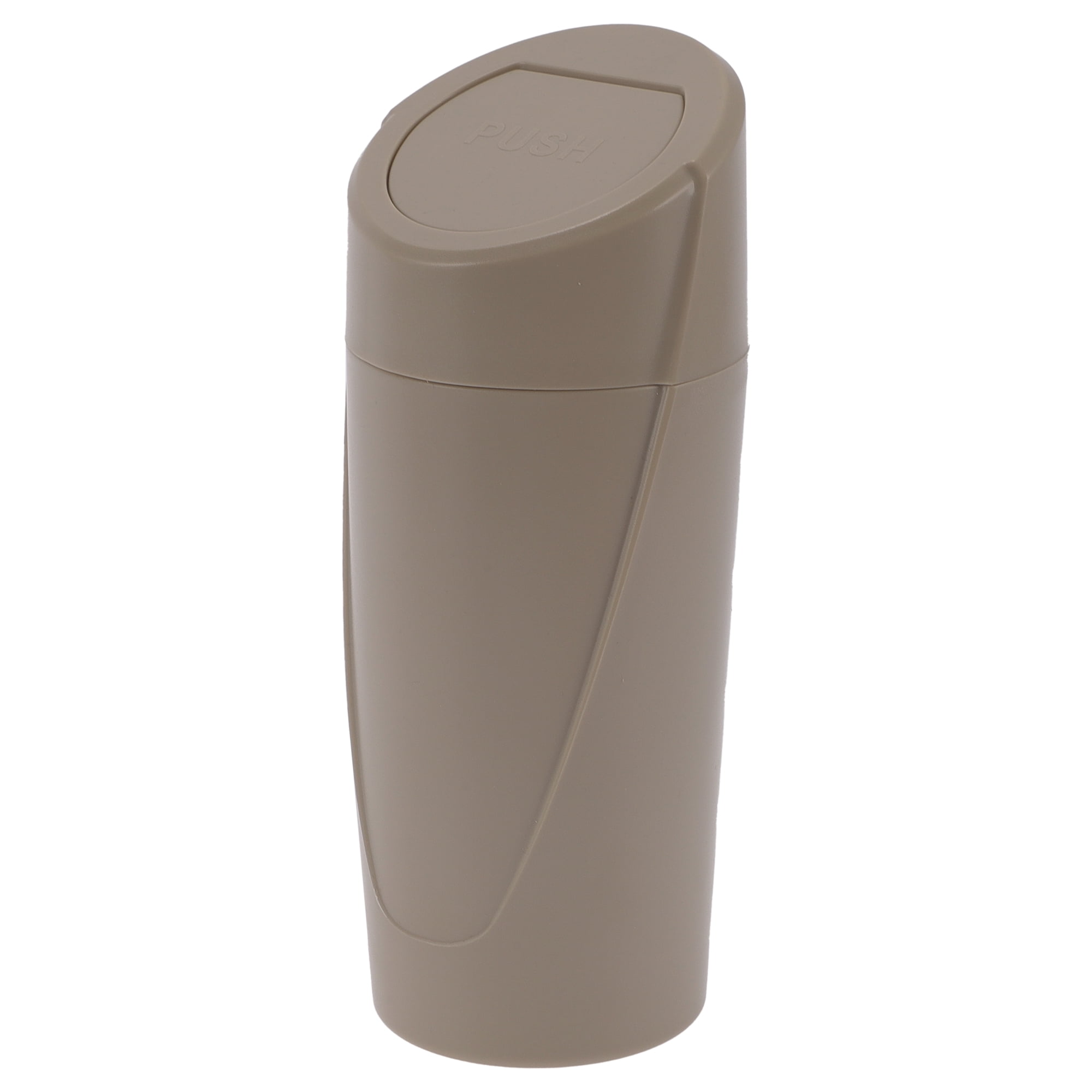 Unique Bargains 1 Pcs Car Trash Can 3.1x7.9in Bin Auto Portable ABS Cup Beige