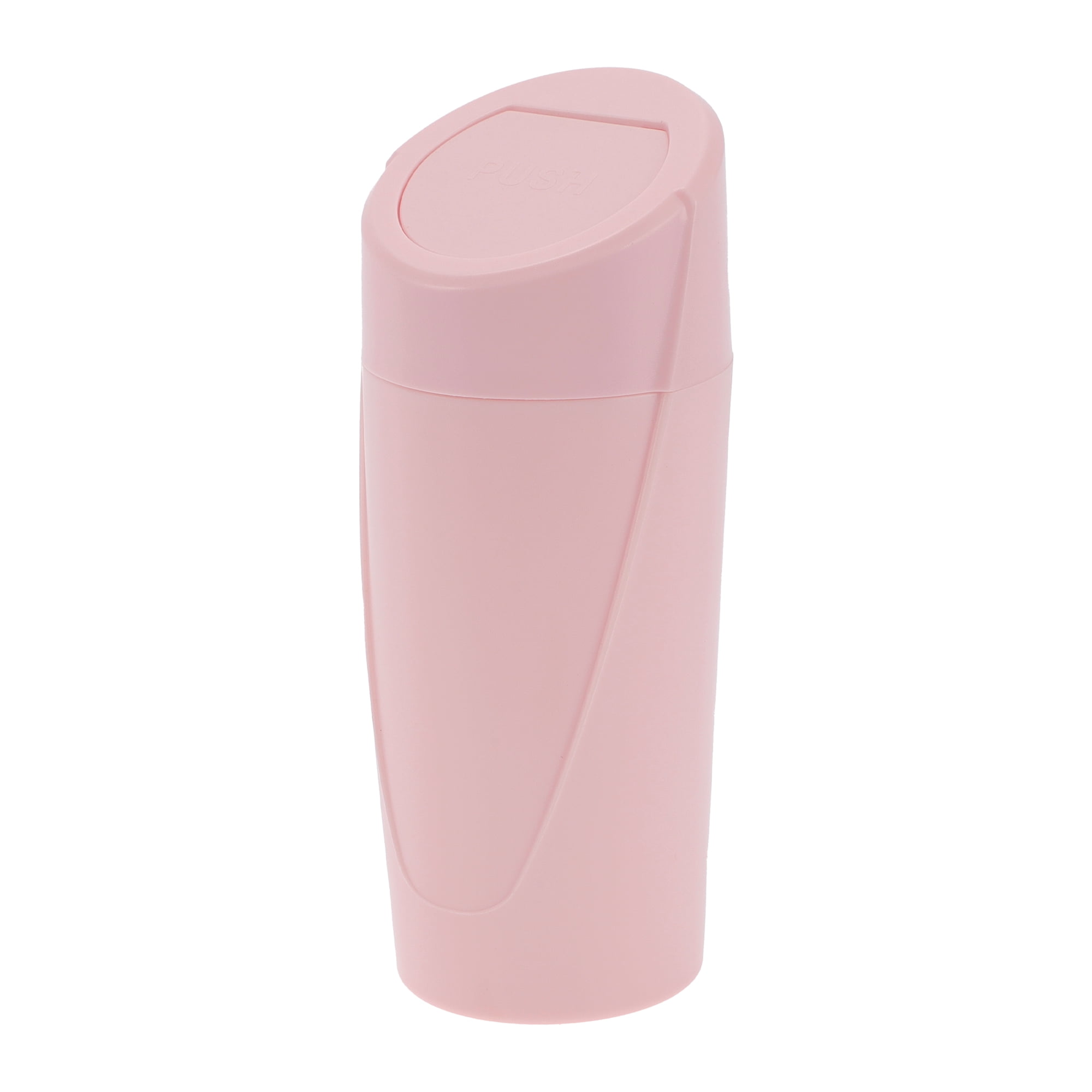 Unique Bargains 1 Pcs Car Trash Can 3.1x7.9in Bin Auto Portable ABS Cup Pink
