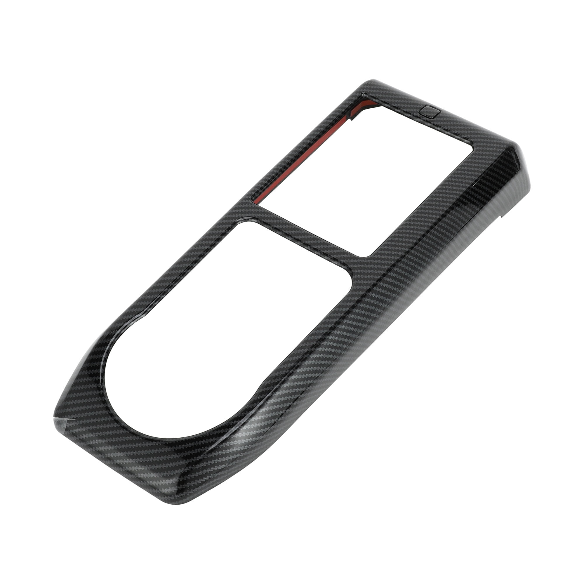 Unique Bargains 1 Pcs Center Console Gear Shift Frame Panel Cover Trim for Toyota Tacoma 2016-2023 Gear Shift Panel Decor Cover Sticker Carbon Fiber Pattern ABS Black
