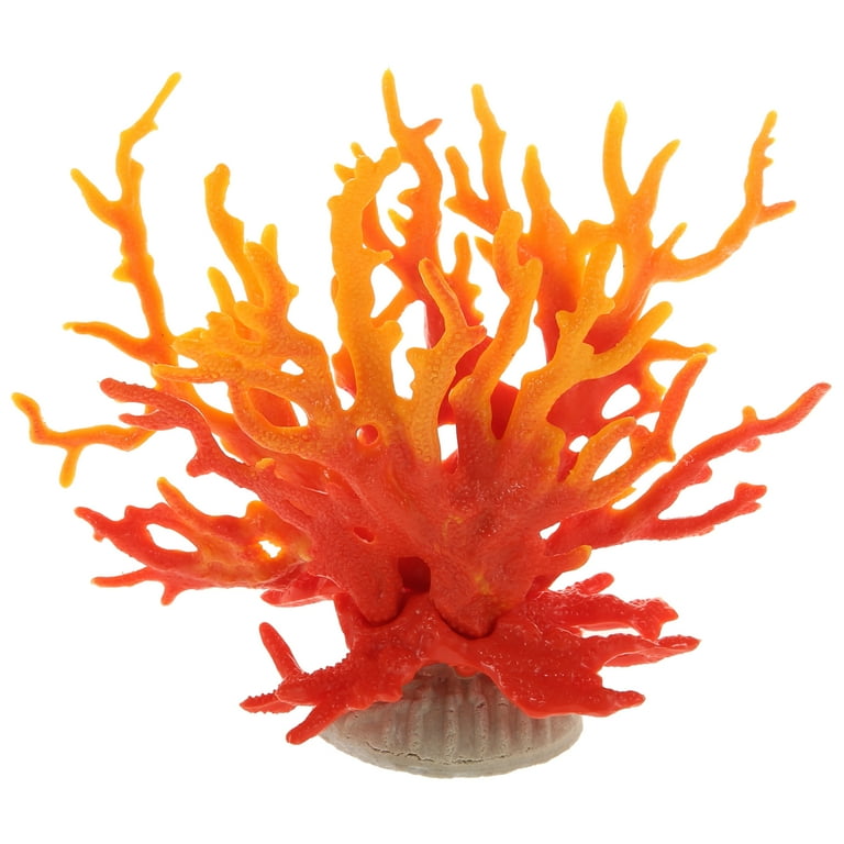 Unique Bargains 1 Pcs Colorful Coral Reef Decor Mini Faux Coral