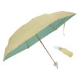 thumbnail image 1 of Unique Bargains 1 Pcs Compact Umbrella 5-Fold Umbrella Mint Green Milk Coffee Color, 1 of 6