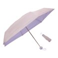 thumbnail image 1 of Unique Bargains 1 Pcs Compact Umbrella 5-Fold Umbrella Pink Purple, 1 of 6