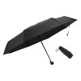 thumbnail image 1 of Unique Bargains 1 Pcs Compact Umbrella Thickened Black Vinyl Magic Black, 1 of 6