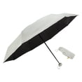 thumbnail image 1 of Unique Bargains 1 Pcs Compact Umbrella Thickened Black Vinyl Moonlight White, 1 of 6