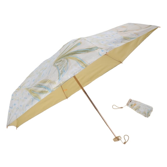 Unique Bargains 1 Pcs Compact Umbrella Ultraviolet Protection Umbrella Yellow