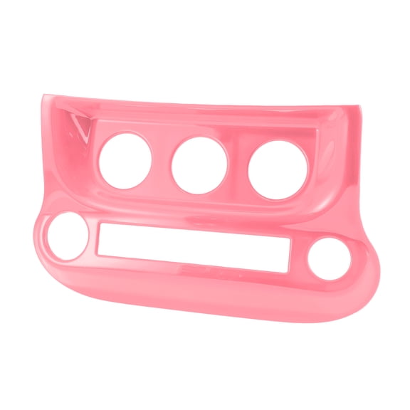 Unique Bargains 1 Pcs Console AC Switch Button Control Cover Trim for Jeep Wrangler JK JKU 2011-2017 A/C Air Conditioning Panel Cover Trim ABS Pink