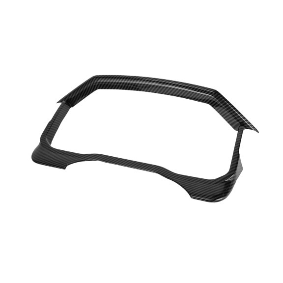 Unique Bargains 1 Pcs Dashboard Meter Panel Frame Cover Trim for Toyota Tundra 2022-2024 Central Dashboard Meter Decor Cover Sticker Carbon Fiber Pattern ABS Black