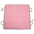 thumbnail image 1 of Unique Bargains 1 Pcs Durable Waterproof Car Seat Cover for Pet Bone Paw Pattern Pink, 1 of 6