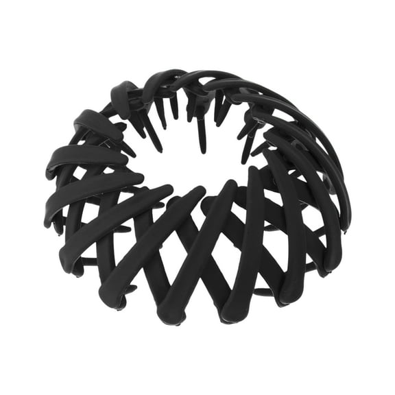 Unique Bargains Fashion Bird's Nest Claw Clips for Women 1 Pc Black