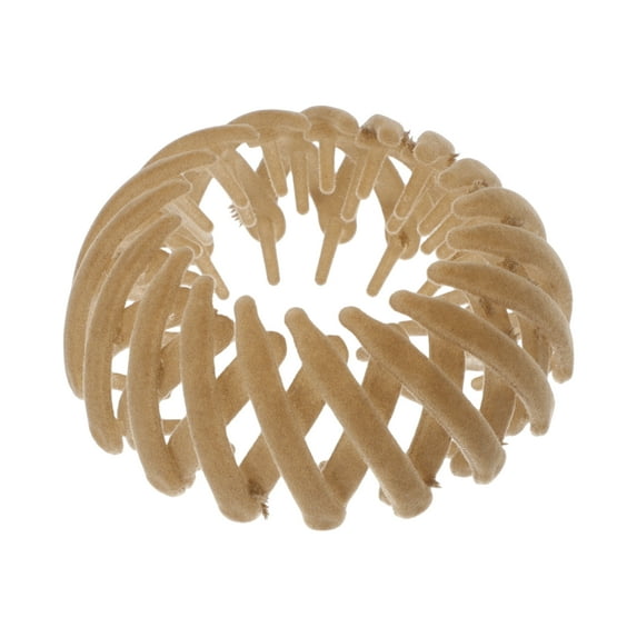 Unique Bargains Fashion Bird's Nest Hairdo Clip for Women 1 Pc Brown