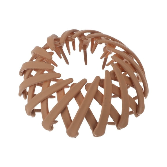 Unique Bargains Fashion Bird's Nest Claw Clips for Women 1 Pc Orange Pink