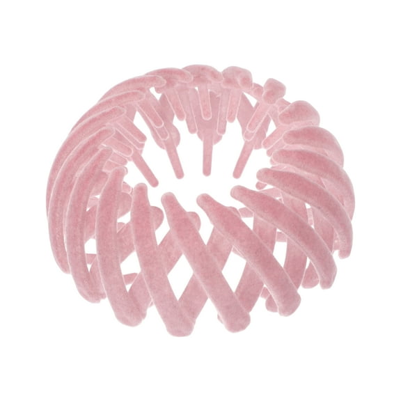 Unique Bargains Fashion Bird's Nest Hairdo Clip for Women 1 Pc Pink