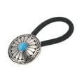 thumbnail image 1 of Unique Bargains Fashion Button Hair Tie for Kids 1 Pc Blue Silver Tone Black, 1 of 5