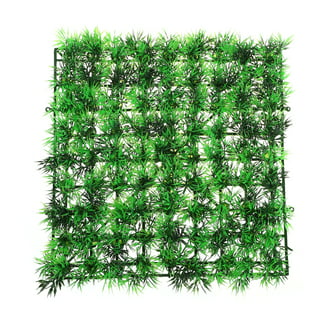 Unique Bargains Artificial Plastic Lawn for Fish Tank Landscape Decoration Green 6.3x5.91 inch 1 Pcs