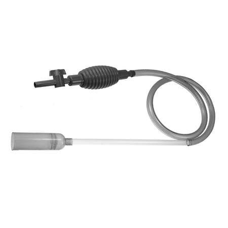 Unique Bargains 1 Pcs Fish Tank Cleaning Tool Python Aquarium Sand Gravel Cleaner Gray 66.9" Long