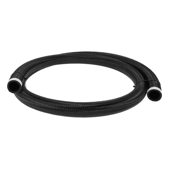 Unique Bargains 1 Pcs Fuel Line Hose Vacuum Hose Automotive Fuel Hose 6.5ft 1.1"ID 1.4"OD Black CPE Rubber,Nylon Braided AN-20