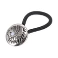 thumbnail image 1 of Unique Bargains Fashion Button Hairdo Clip for Women 1 Pc White Black, 1 of 5