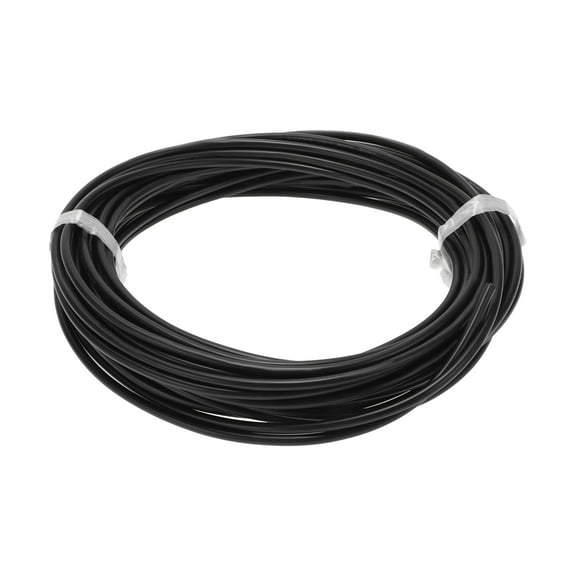 Unique Bargains 1 Pcs Ground Wire Fully Insulated& Soft Touch Jacket Power Wire 15m Black TC 20AWG 2 Conductor