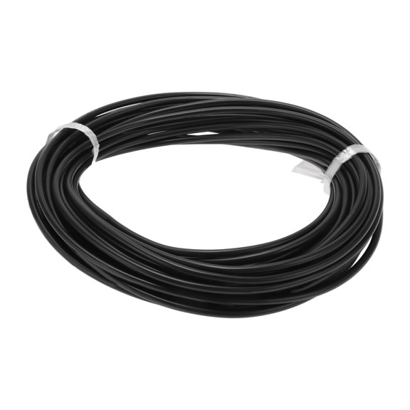 Unique Bargains 1 Pcs Ground Wire Fully Insulated& Soft Touch Jacket Power Wire 15m Black TC 22AWG 3 Conductor