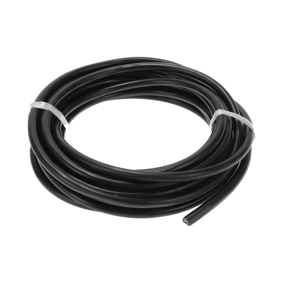 Unique Bargains 1 Pcs Ground Wire Fully Insulated& Soft Touch Jacket Power Wire 7.6m Black TC 16AWG 8 Conductor