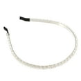 thumbnail image 1 of Unique Bargains 1 Pcs Hairband for Women 2 Rows Rhinestone Headband Transparent 0.31 Inch Wide, 1 of 5
