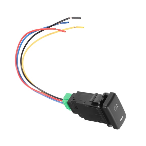 Unique Bargains 1 Pcs Hole Expansion Port Switch Front Fog Light Switch with Wire for Toyota Alphard ANH10