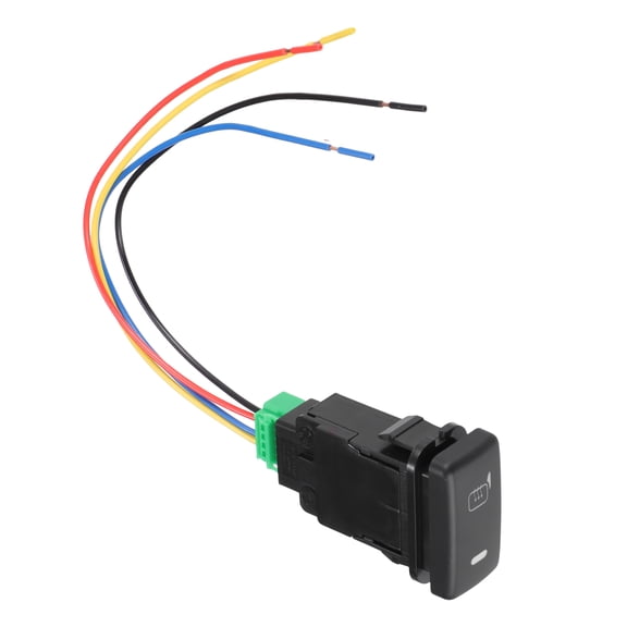 Unique Bargains 1 Pcs Hole Expansion Port Switch Rearview Mirror Heating Switch with Wire for Toyota Alphard ANH10