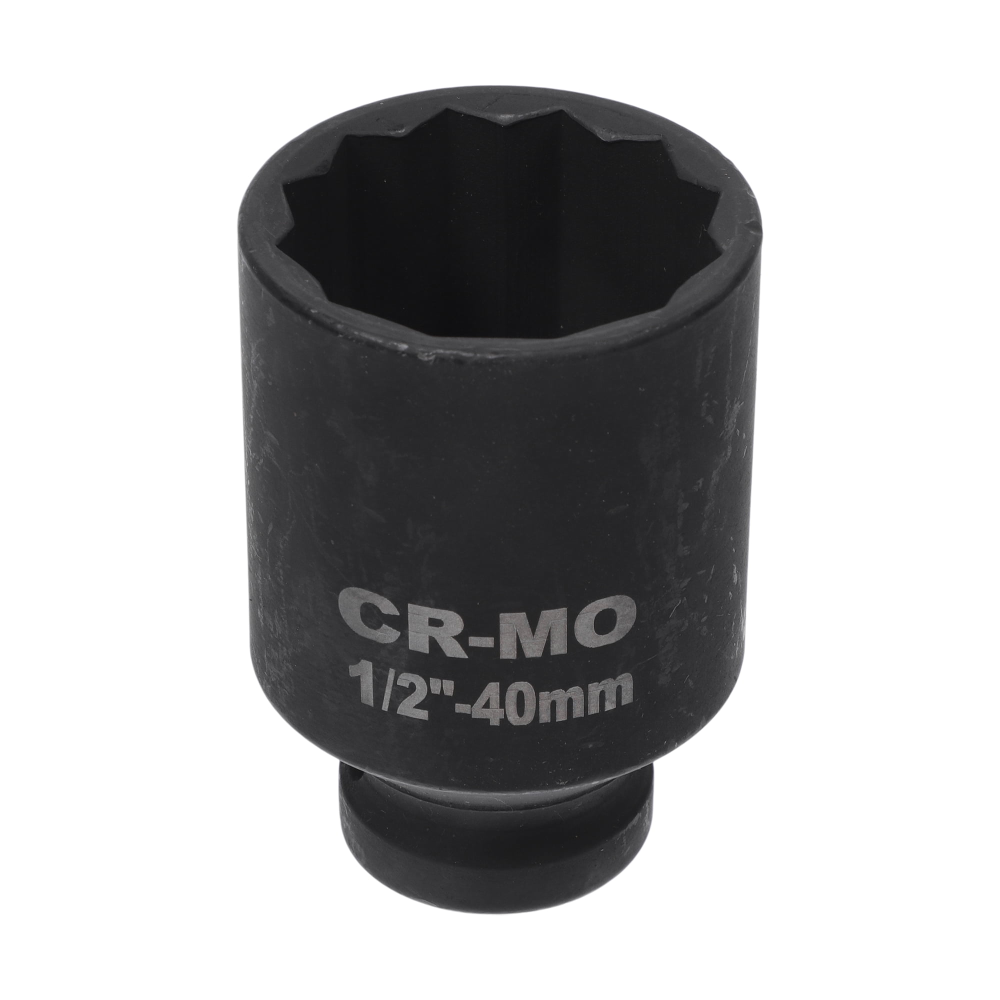 Unique Bargains 1 Pcs Impact Socket Tool 78mm Black High Carbon Steel 12 Point 40mm