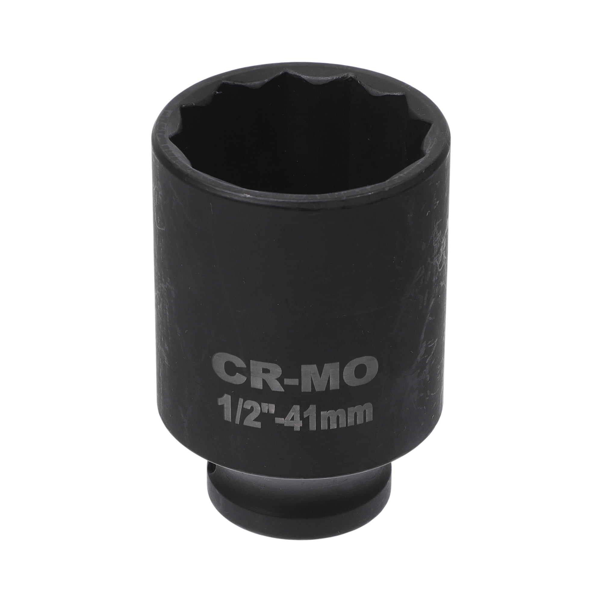 Unique Bargains 1 Pcs Impact Socket Tool 78mm Black High Carbon Steel 12 Point 41mm