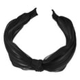 thumbnail image 1 of Unique Bargains 1 Pcs Knotted Silk Headband Fashion Hairband for Woman Non Slip Black, 1 of 2