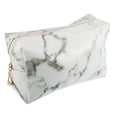 thumbnail image 1 of Unique Bargains 1 Pcs Makeup Bag Cosmetic Travel Bag Waterproof PU Leather Case Makeup Bag for Women S Size White, 1 of 6