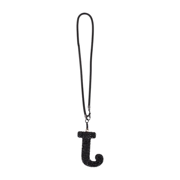 Unique Bargains 1 Pcs Metal/Rhinestones with Diamonds Car Rear View Mirror Pendant Accessories Car Hanging Ornament Black J