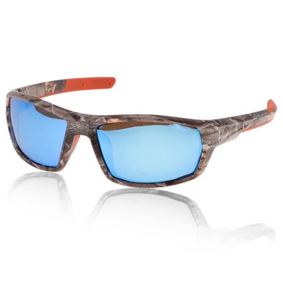 Unique Bargains 1 Pcs Motorcycle Riding Goggles Anti-glare Tri-acetel Cellulose PC UV400 Cycling Sunglasses Blue Lens Marble Frame