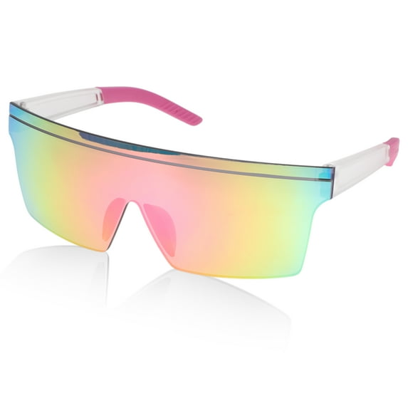 Unique Bargains 1 Pcs Motorcycle Riding Goggles PC Cycling Sunglasses Purple Lens Transparent Frame